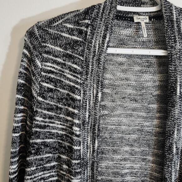 Splendid Women's Color Block Striped Long Sleeve Thigh Length Cardigan Size L - Picture 4 of 8